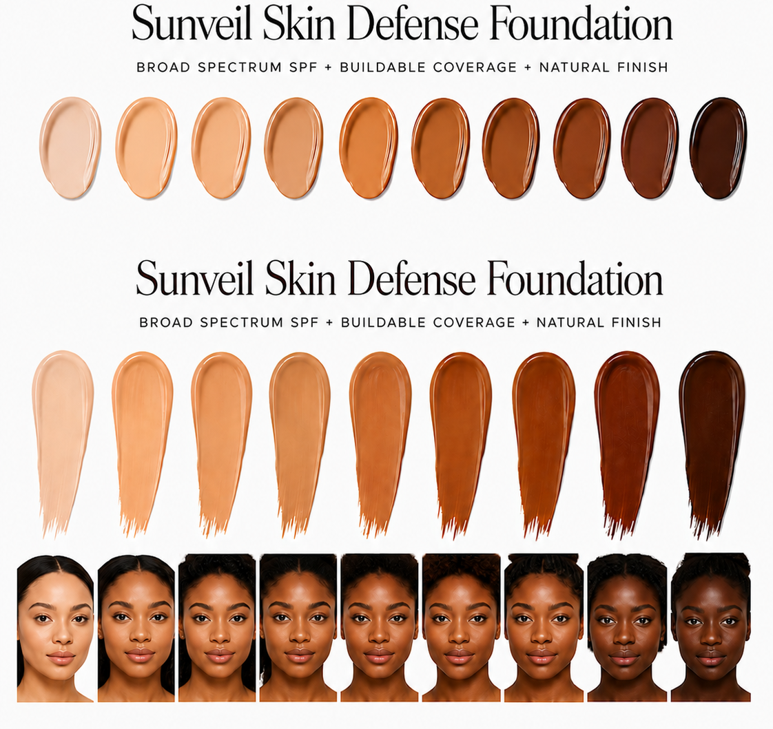 After — Professional swatches with realistic AI models by Sassy B. Visuals